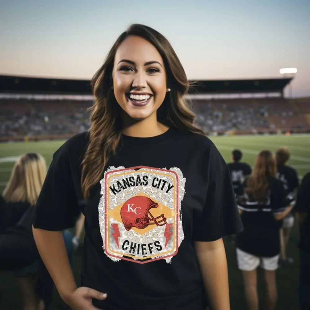 Kansas City Football T Shirt - Picture 1 of 1